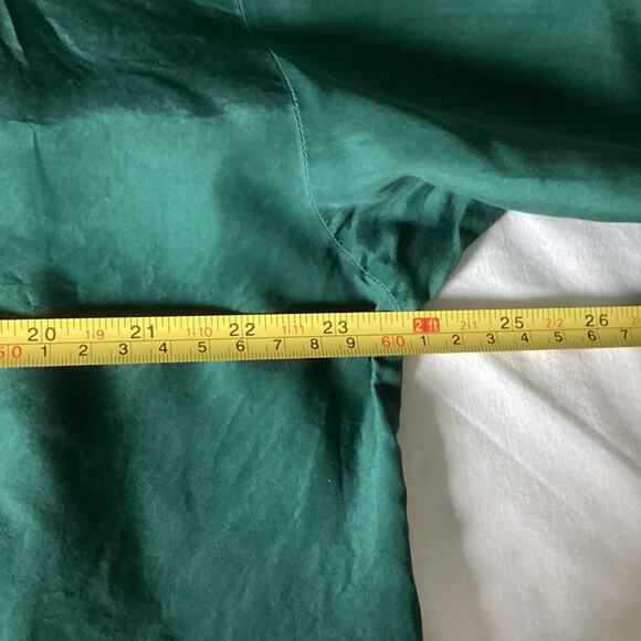 Vintage Quarters Tunic Top Silk Drawstring Drop Waist Button Front Oversized 90s - Picture 10 of 13